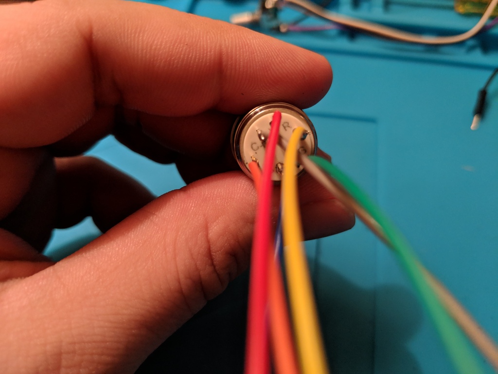 Color coding on soldered push button