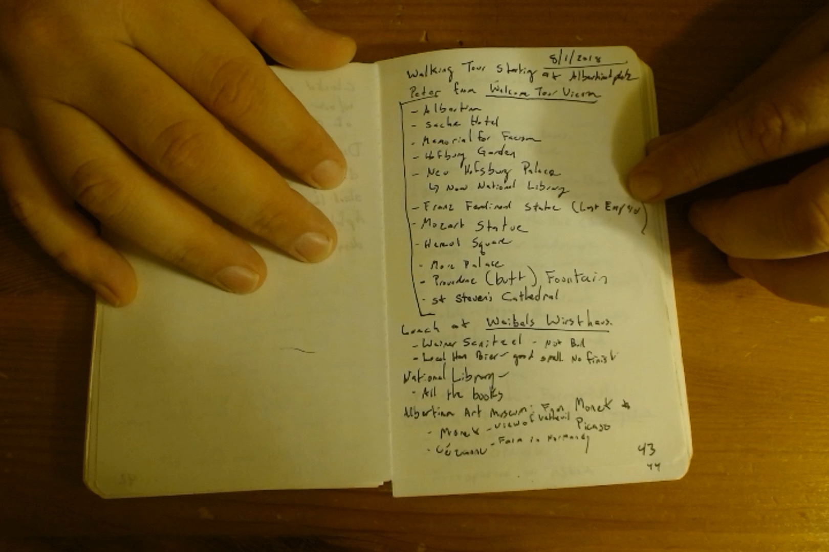 Notebook page 43, 2018-08-01