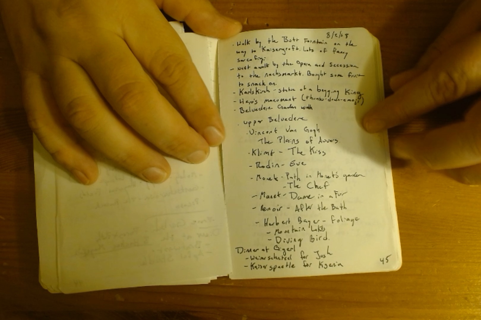 Notebook page 45, 2018-08-02
