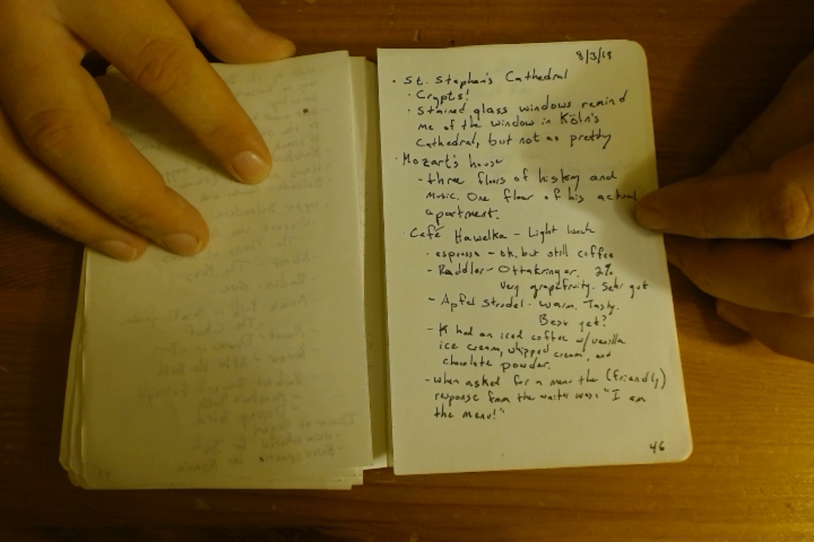 Notebook page 46, 2018-08-03