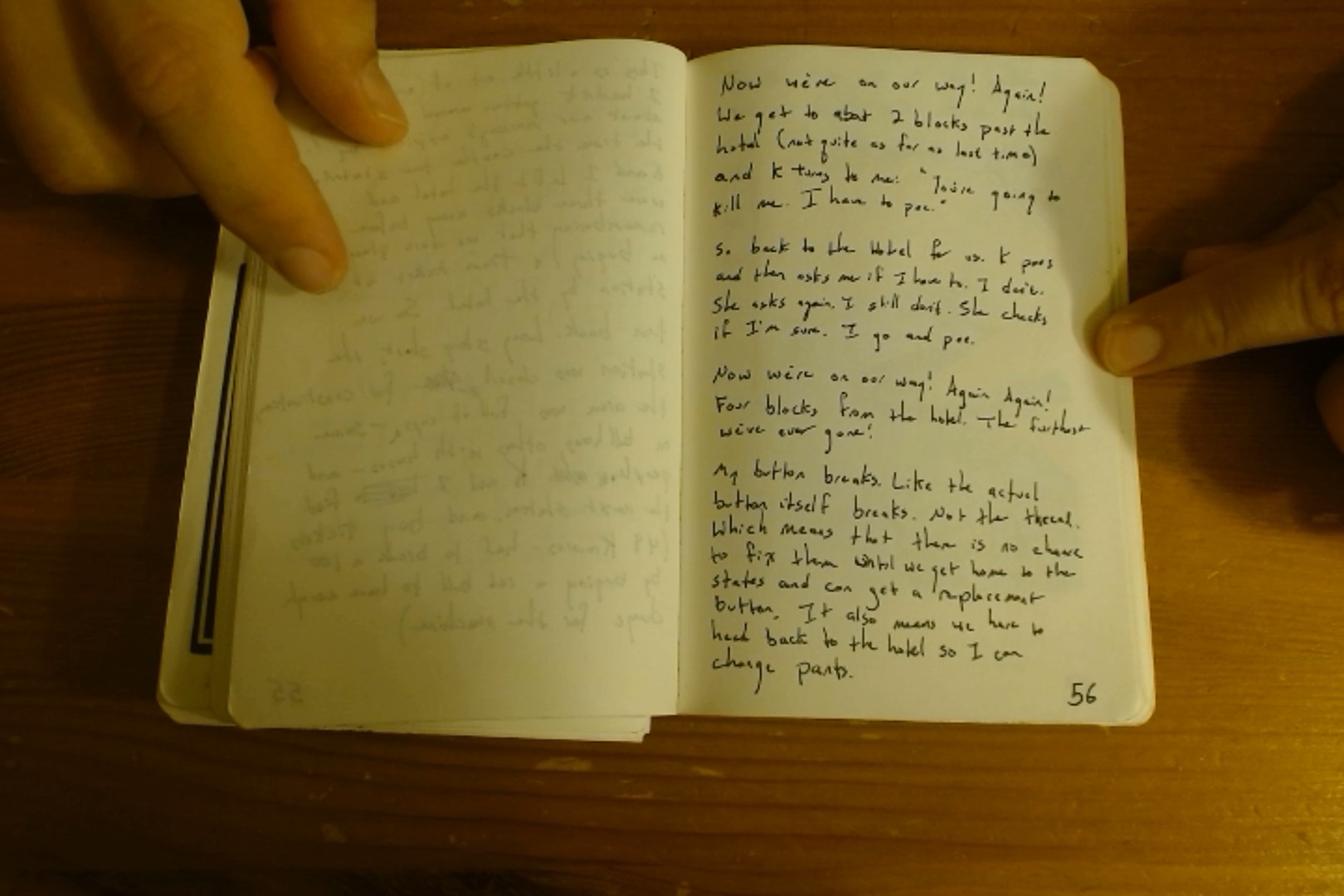Notebook page 56, 2018-08-06