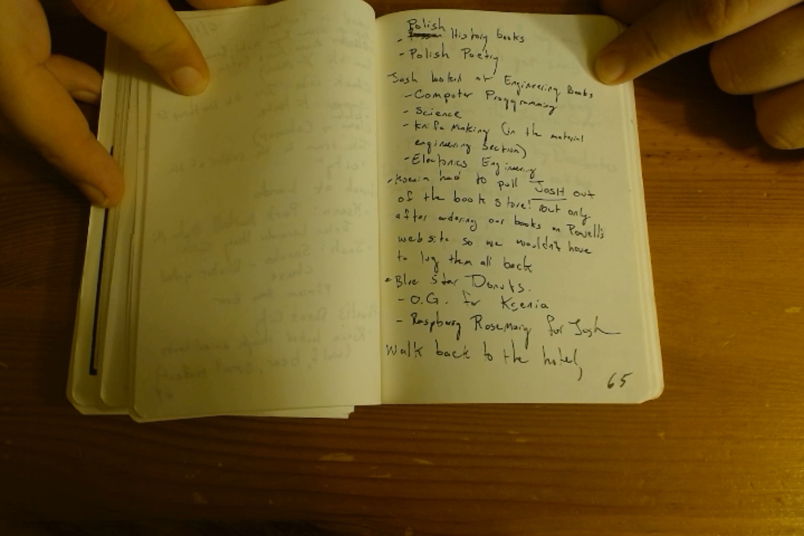 Notebook page 65, 2019-06-01