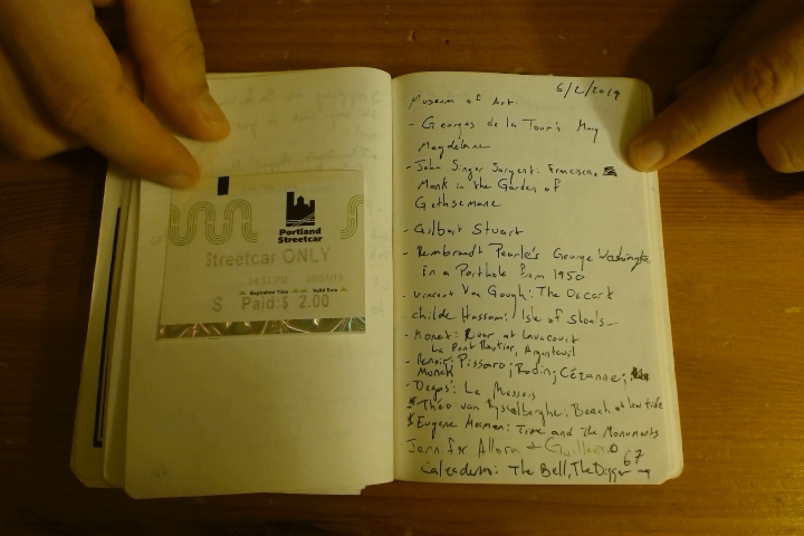 Notebook page 67, 2019-06-02