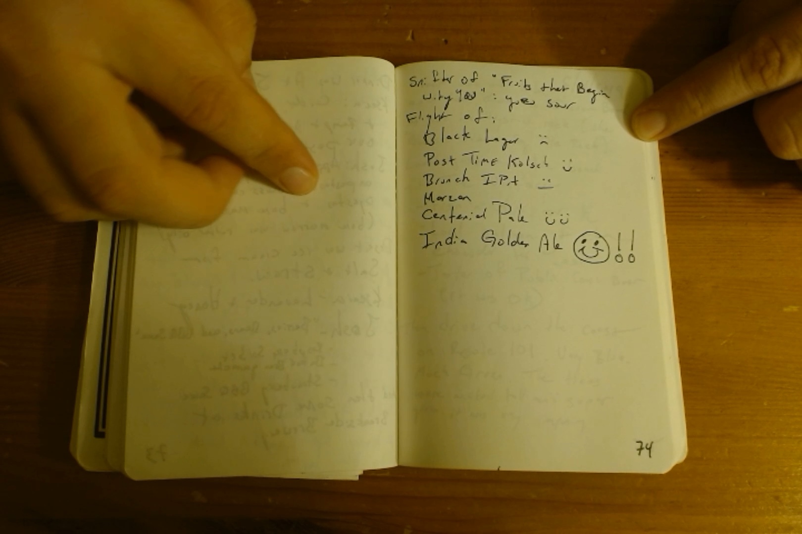 Notebook page 74, 2019-06-03