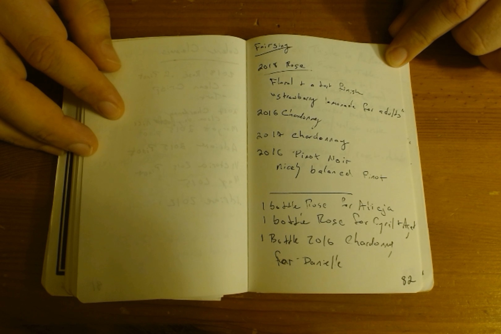 Notebook page 82, 2019-06-05