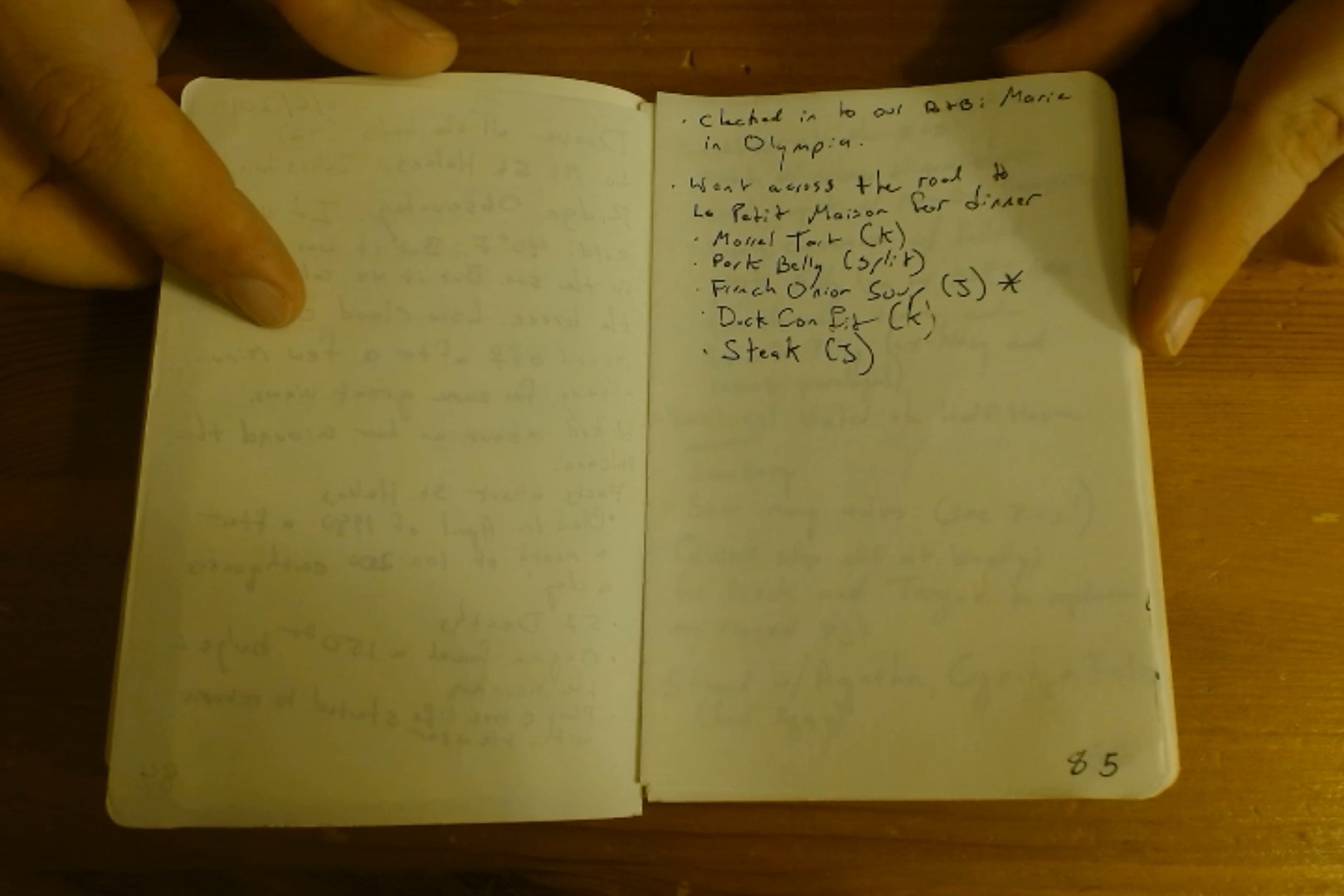 Notebook page 85, 2019-06-06
