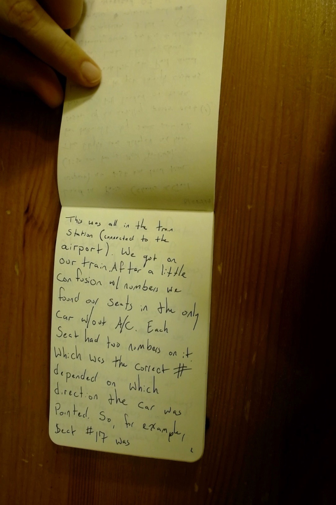 Notebook page 2, August 25, 2019