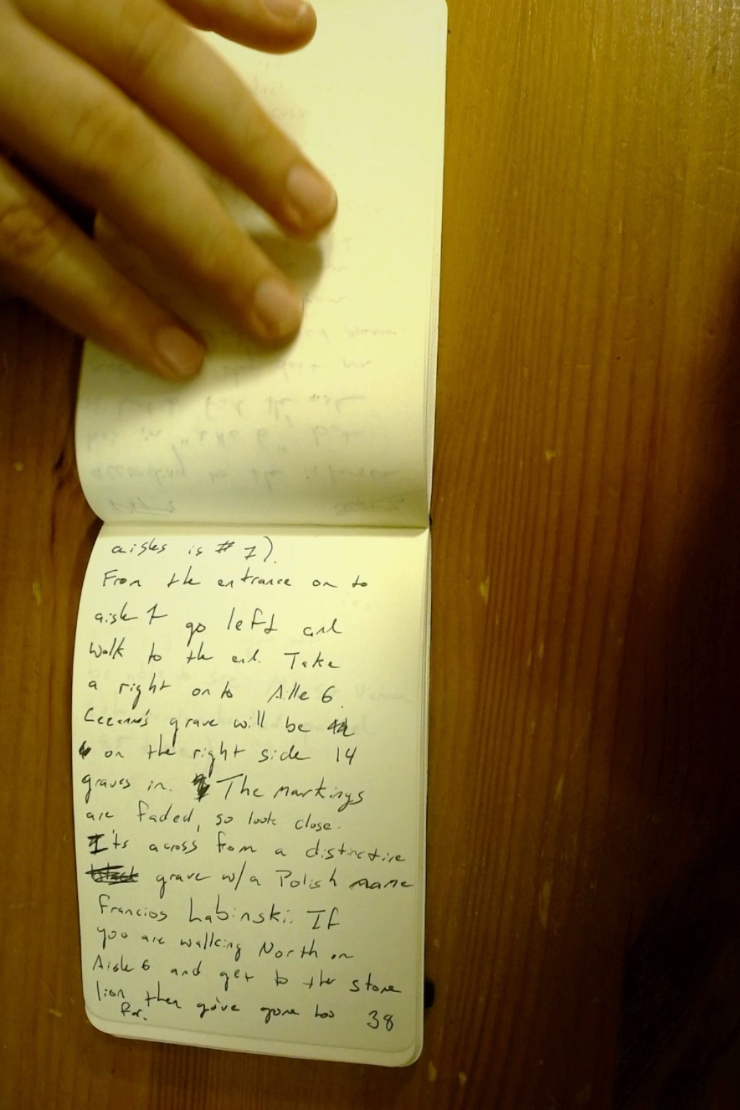 Notebook page 38, 2019-09-01