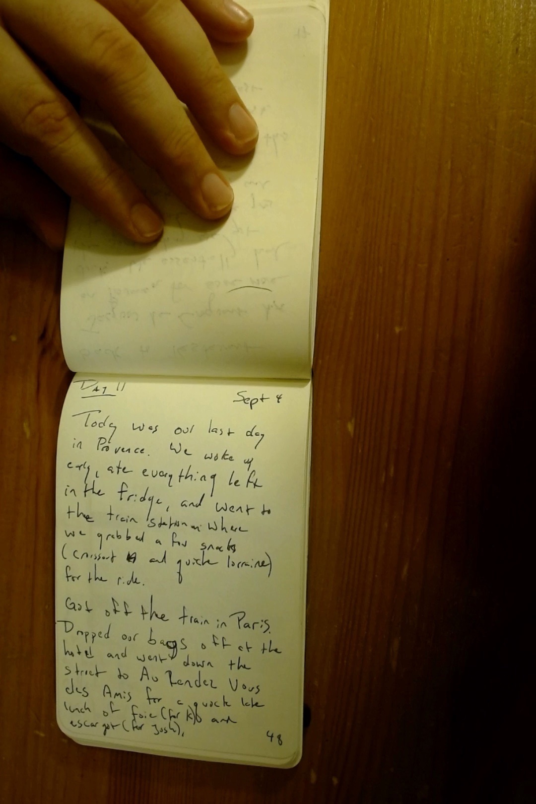 Notebook page 48, 2019-09-04