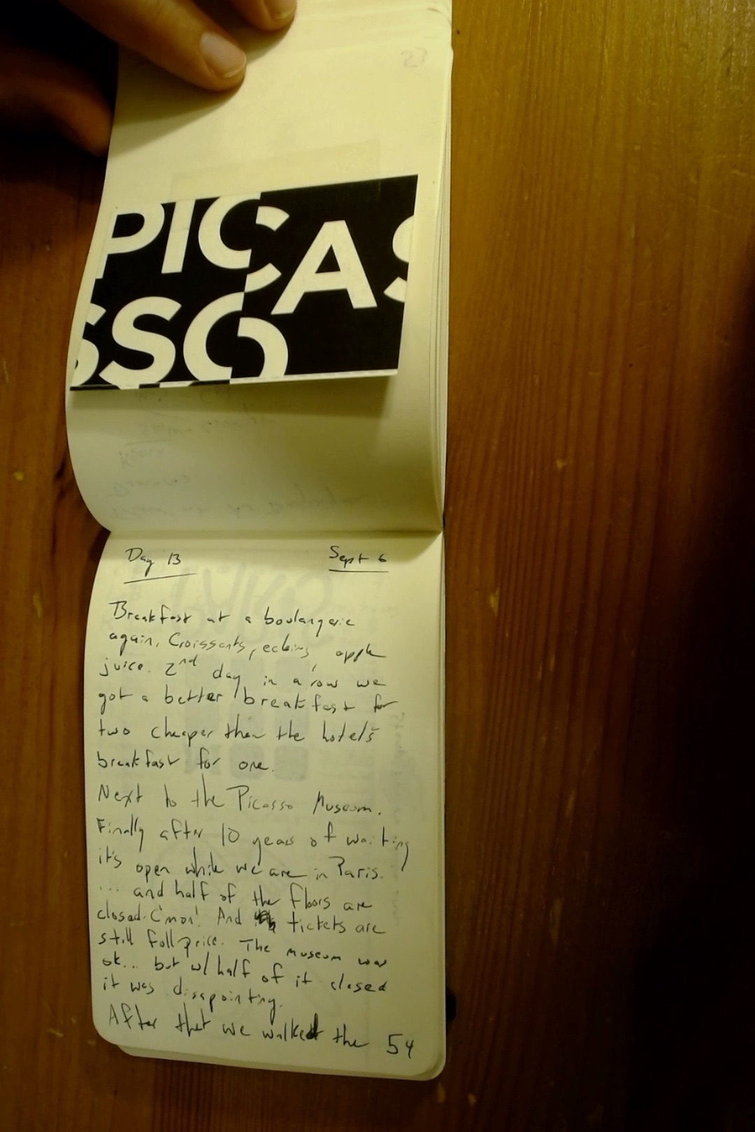 Notebook page 54, 2019-09-06