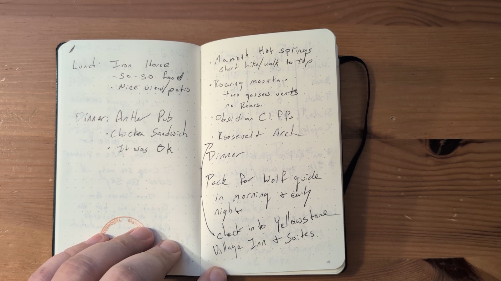 Notebook pages 14–15, June 11, 2024