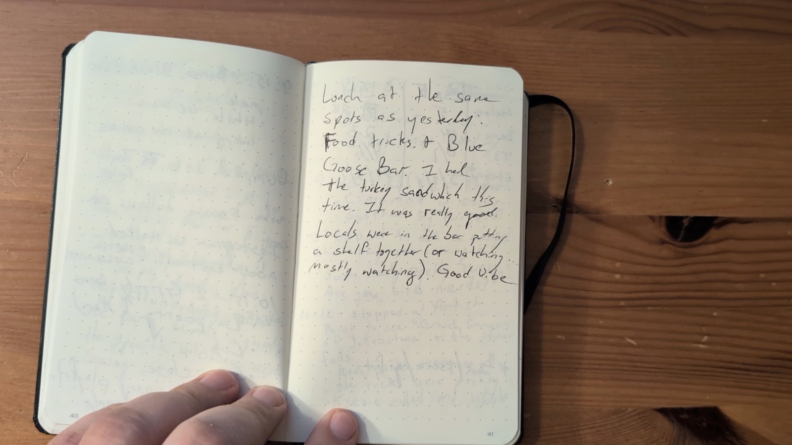 Notebook pages 40–41, June 13, 2024