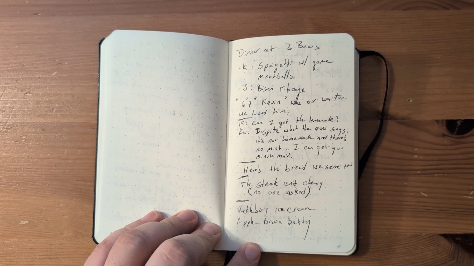 Notebook pages 46–47, June 14, 2024