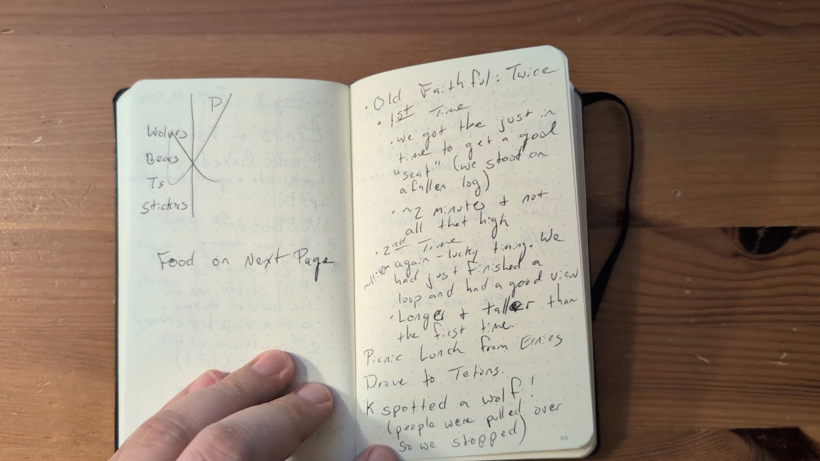 Notebook pages 54–55, June 16, 2024