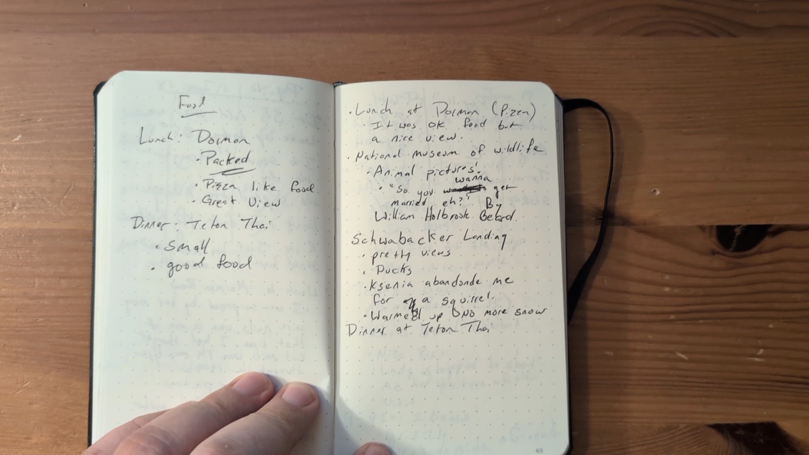Notebook pages 64–65, June 18, 2024